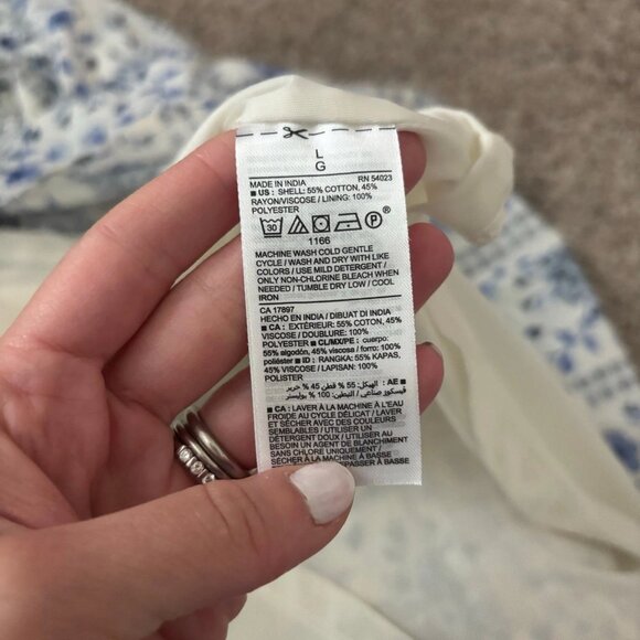 Old Navy Women’s Off the Shoulder Smocked Ditsy Floral Print Midi Dress Sz L - Picture 8 of 8